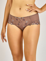 Трусы-шорты Misia с узорной вышивкой (Размер: 42) (Цвет: коричневый)