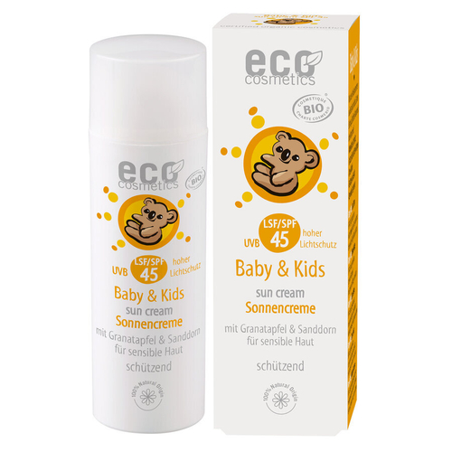 Детский солнцезащитный крем Eco Cosmetics SPF45, 50 мл
