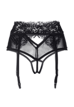 Эротические трусики-пояс Erolanta Lingerie Collection с высокой посадкой черные (50-52)