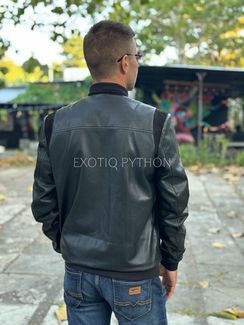 Мужская куртка бомбер из кожи ягненка JT-125