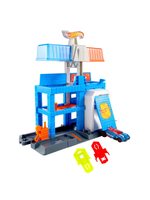 Гараж Hot Wheels City Полицейский участок JHL74 | Hot Wheels City Downtown Police Tower | трёхуровневый гараж 1:64 | 3+