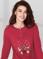 Комплект в новогоднем стиле Santa Claus (Размер: XL) (Цвет: красный)