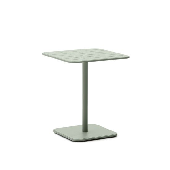 Уличный стол Brai из оцинкованной стали бирюзового цвета 70 x 70 см