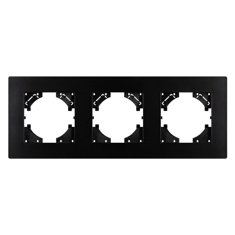 Рамка пластиковая FRM-PERIO-PL-3-BK (Arlight, -) 049755