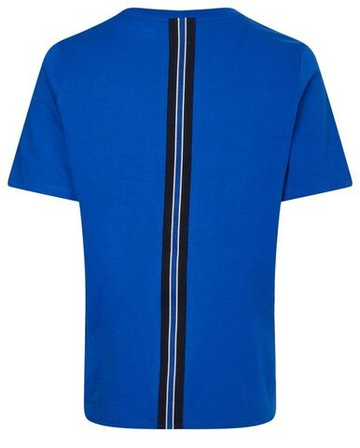 Женская теннисная футболка Tommy Hilfiger Regular Tape Tee - небесный