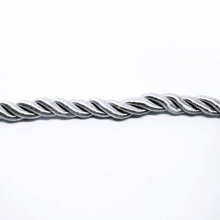 Шнур, 8 мм,  витой, № 91235 св.серый