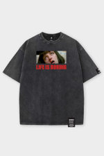 Футболка SHMOT "UMA THURMAN" GARMENT DYE Черный