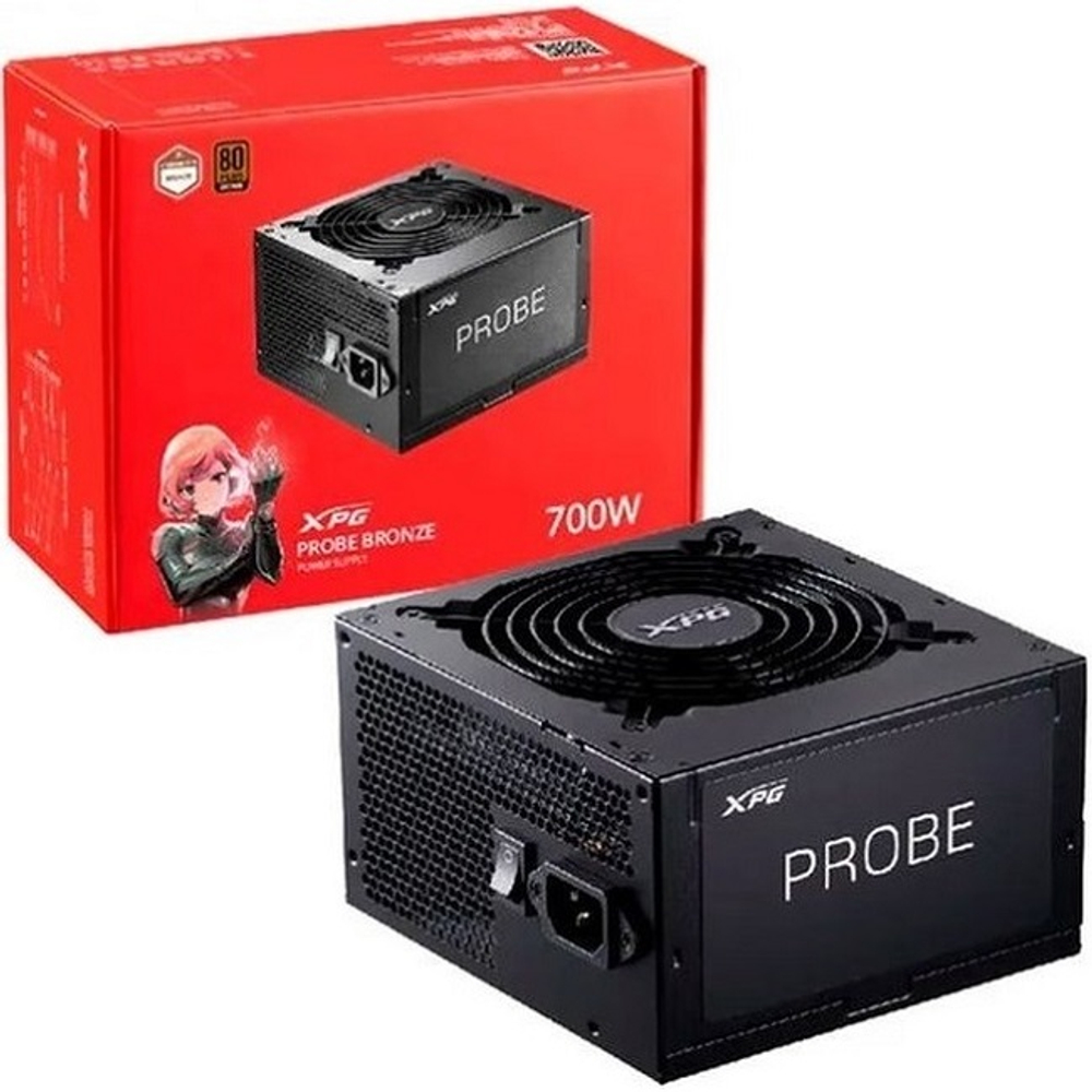Блок питания ADATA XPG 700W PROBE, 120 мм, 80 PLUS Bronze (PROBE700B-BKCEU)