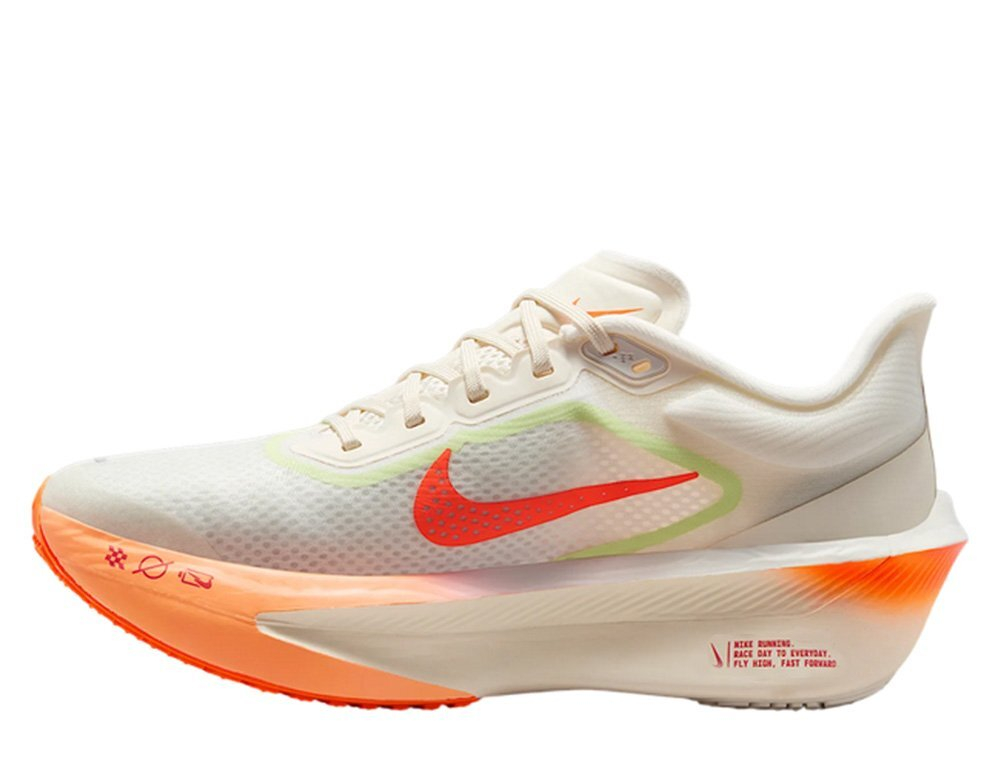 Женские беговые кроссовки Nike Zoom Fly 6 W Бело-Оранжевые