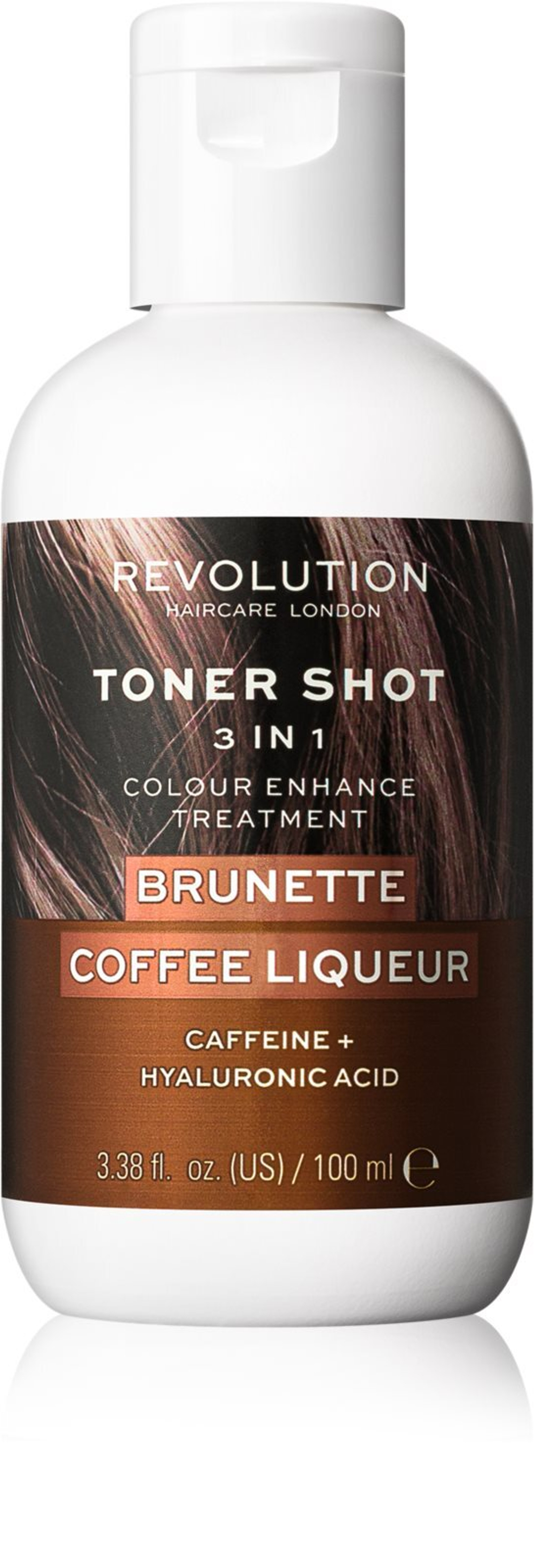 Revolution Haircare Toner Shot Brunette Coffee Liquer - Питательная тонизирующая маска 3-в-1 /  Brunette Coffee Liquer 100  ml  / GTIN 5057566551892