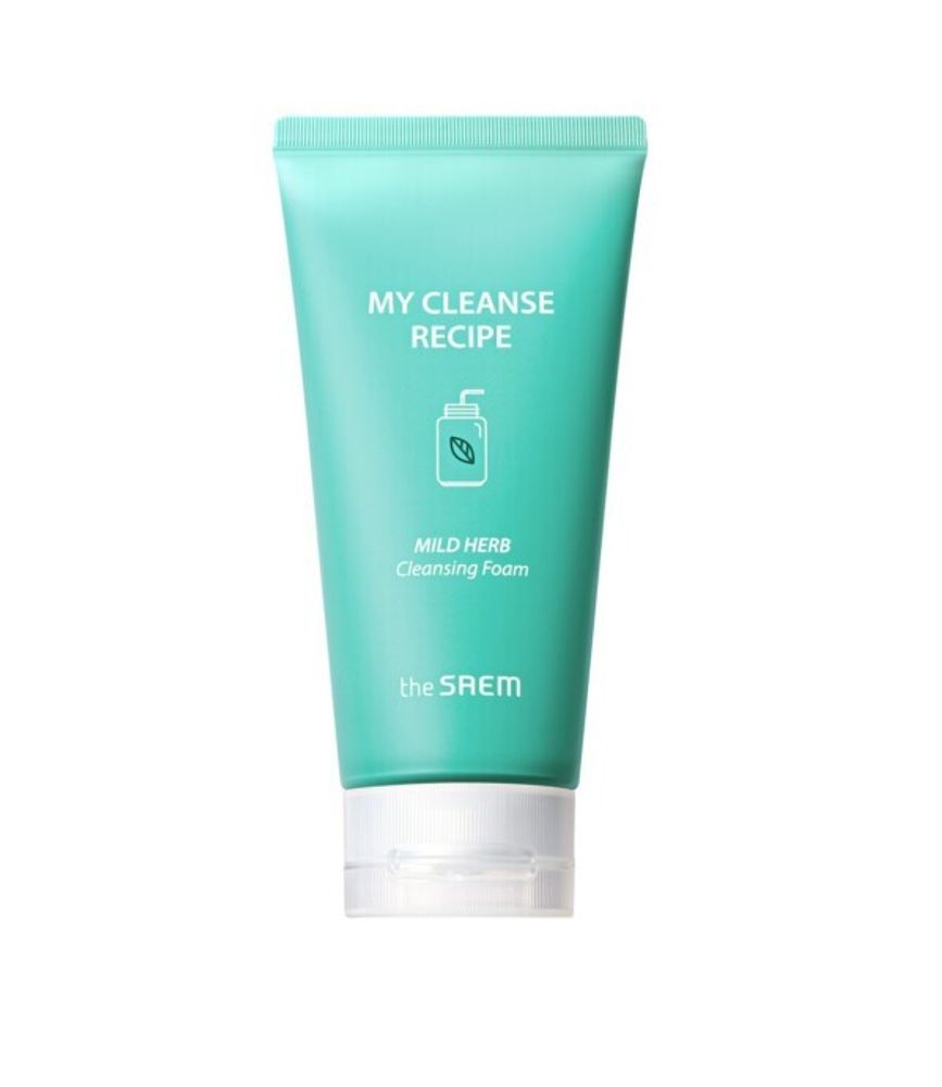 Пенка для умывания с экстрактами трав THE SAEM My Cleanse Recipe Mild Herb Cleansing Foam 150мл