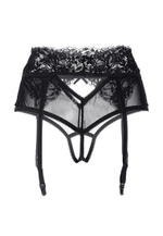 Эротические трусики-пояс Erolanta Lingerie Collection c высокой посадкой черные (46-48)