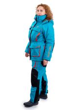 Костюм зимний женский «Камчатка» -45 бирюзово-оранжевый GRAYLING, Novatex