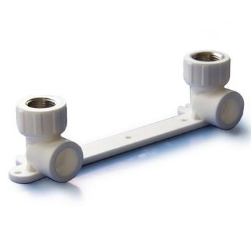 Водорозетка двойная Политэк 25x1/2" ВР с внутренней резьбой полипропиленовая