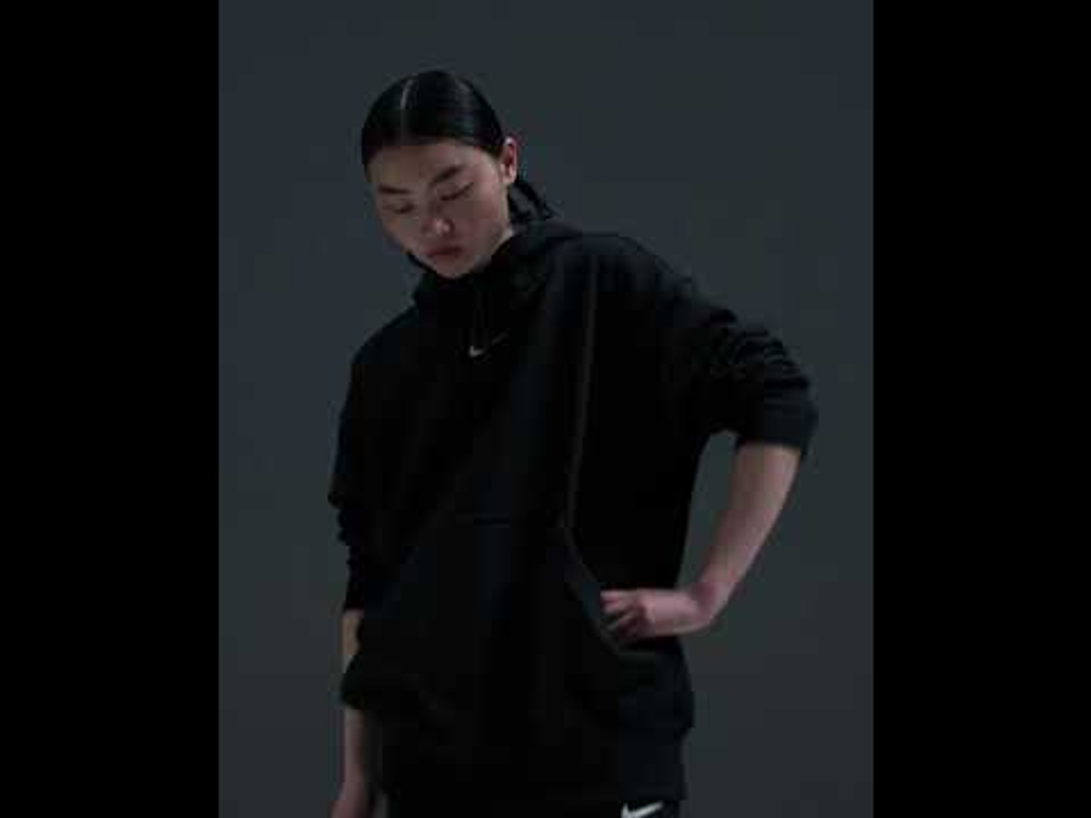 Женская Кофта теннисная Nike Sportwear Phoenix Fleece - black/sail