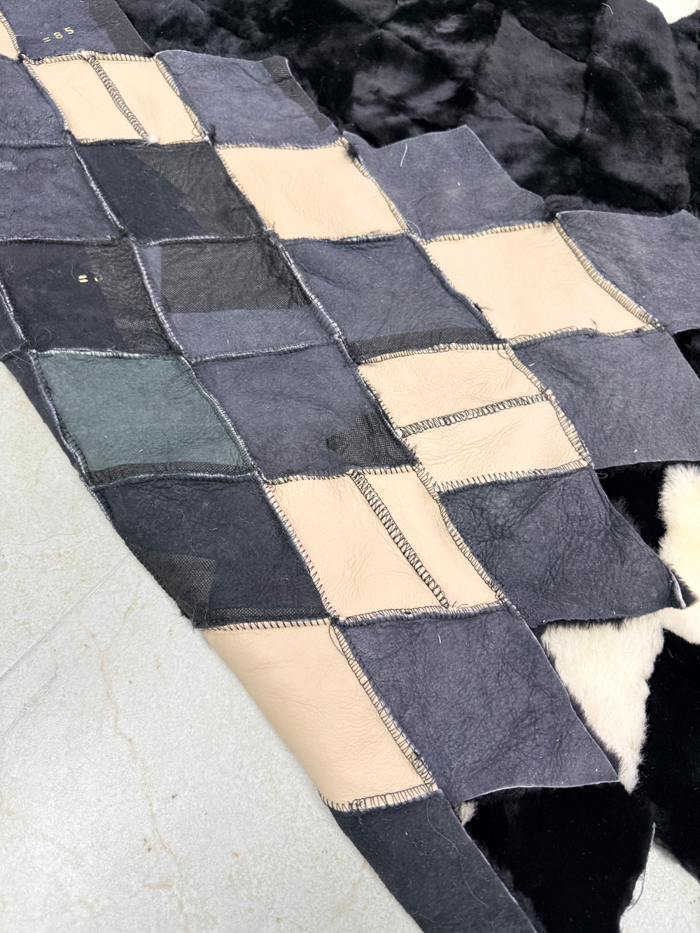 Покрывало меховое ковер из шкуры овчины