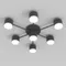 CL-BLACK DOT-R001-GX53*7 BK (1) Люстра NW