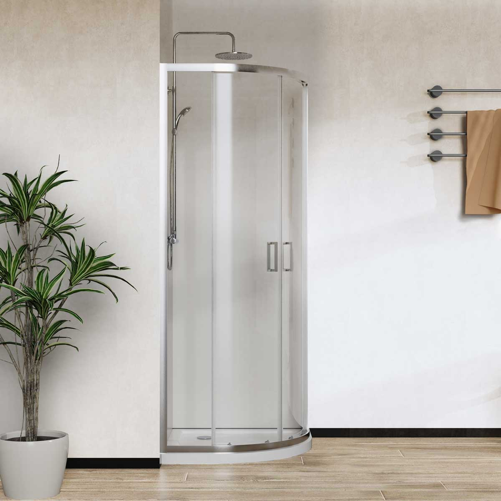 Душевой уголок Сити (City) Vincea VSQ-5CT900CL, 900*900, хром, стекло прозрачное