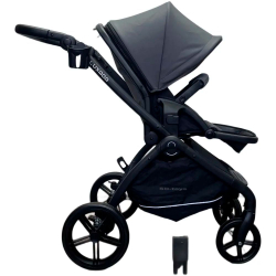 модульная коляска 3в1 Luxmom 92 , автолюлька /темно-серый цвет