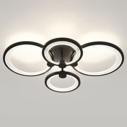 Светильник потолочный светодиодный ЭРА Модерн Odry CLL-1-78-RC BK с ДУ 78W 3000-6500К черный | Светильники SPB-6 с ДУ