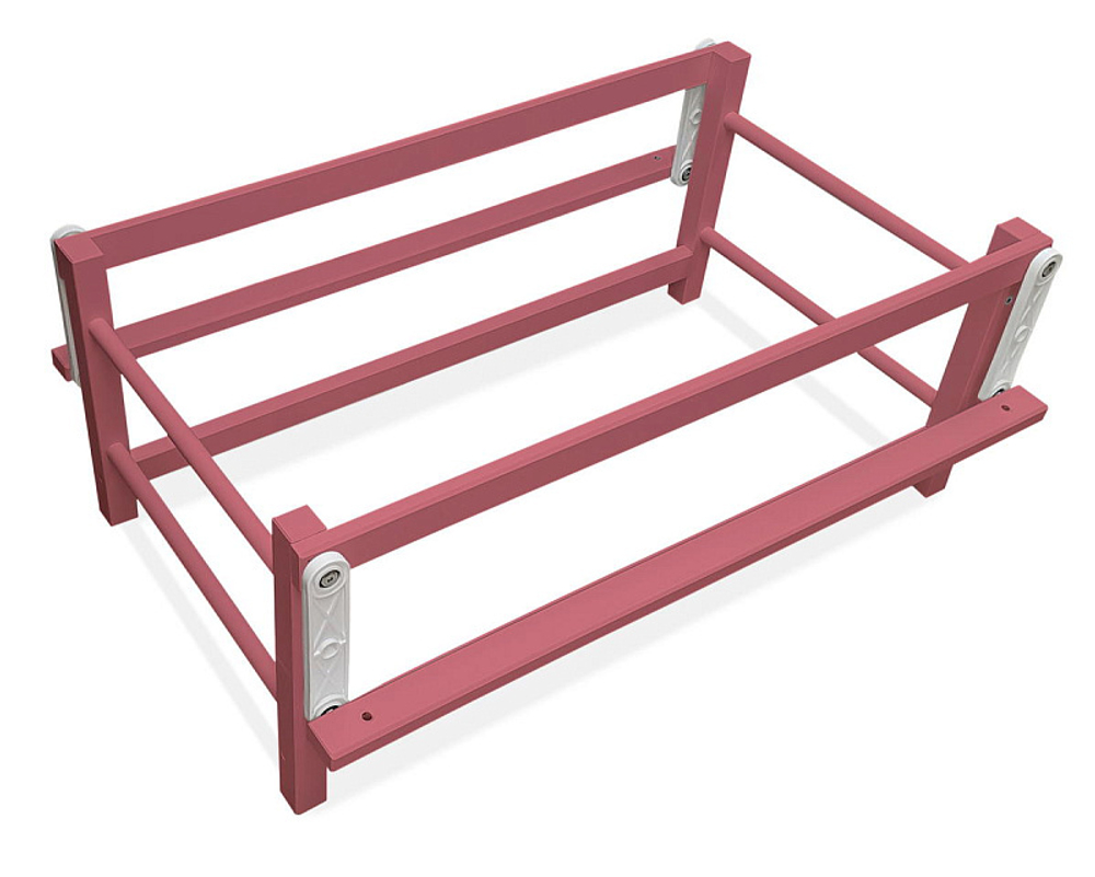 Кроватка детская Lillaland Lilla Aria с маятником Antique Pink