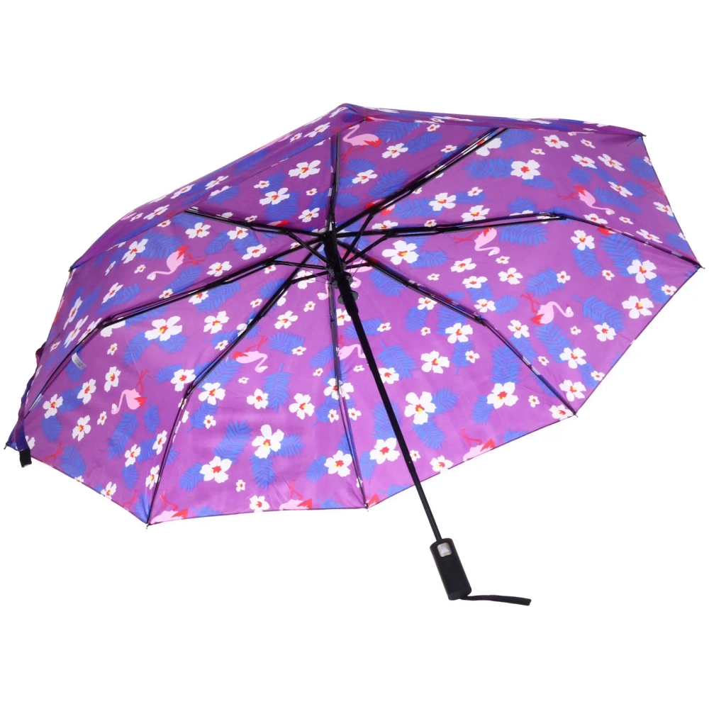 Зонт женский полуавтомат «Эдельвейс», микс 6 цветов, 8 спиц, d-100см, длина в слож. виде 30см