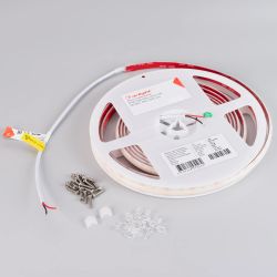 Светодиодная лента герметичная RTW-SEW-A304-10mm 24V Warm3500 (25 W/m, IP65, 2835, 5m) (Arlight, 5 лет) 045217