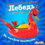 Электрическая бамперная лодка «Лебедь» XL, красная, взрослая на часовом механизме