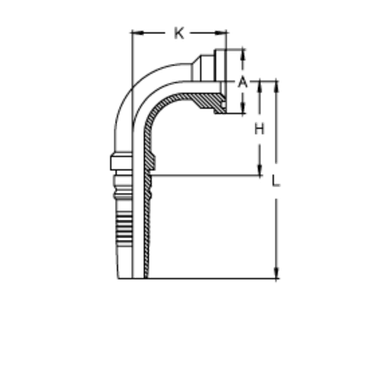 Фитинг DN 20 SFL 3/4 38 (90) Interlock