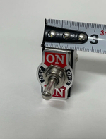 Тумблер (ON-OFF-ON) выключатель в металле на 6 контактов, TG (1 шт.)