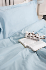 BLOOM Оксфорд Комплект постельного белья, сатин голубой