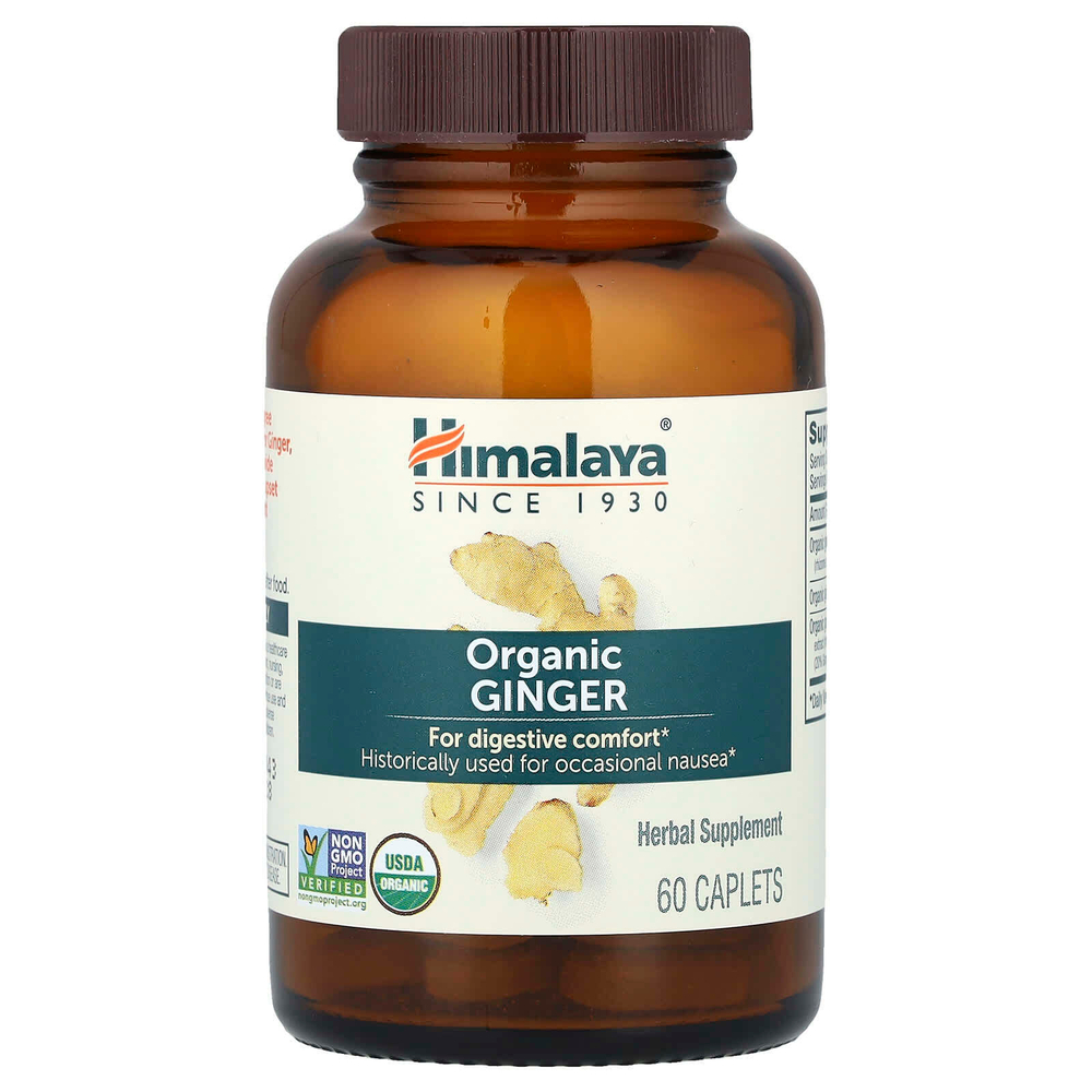 Himalaya, Органический имбирь, 60 капсул