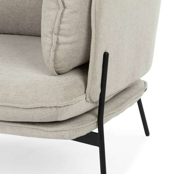 Кресло Sussex светло-серое