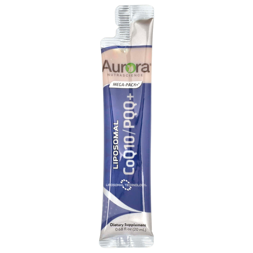 Aurora Nutrascience, Липосомальный коэнзим Q10 / PQQ +, 32 пакетика по 20 мл (0,68 жидк. Унции)