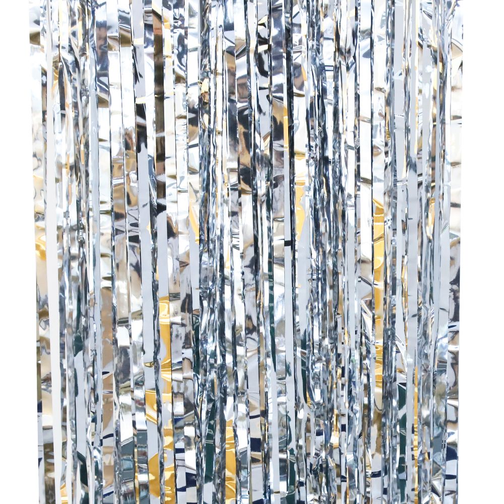 Занавес Дождик Серебро, Металлик, 100*200 см, 1 шт.