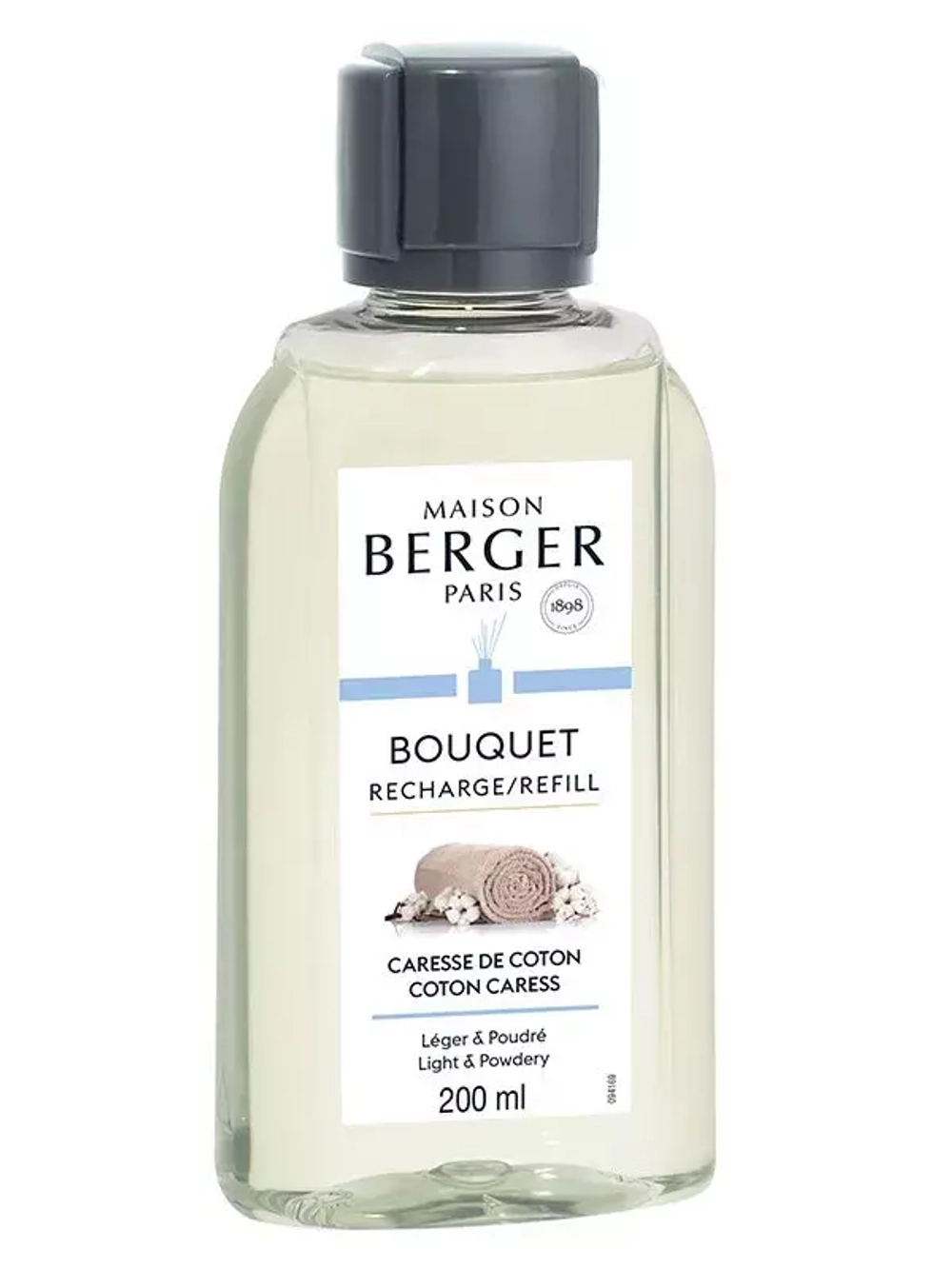 Maison Berger Paris - Ароматическое масло Нежный хлопок 200мл в наборе с палочками / артикул   6287  / GTIN 3127290062871