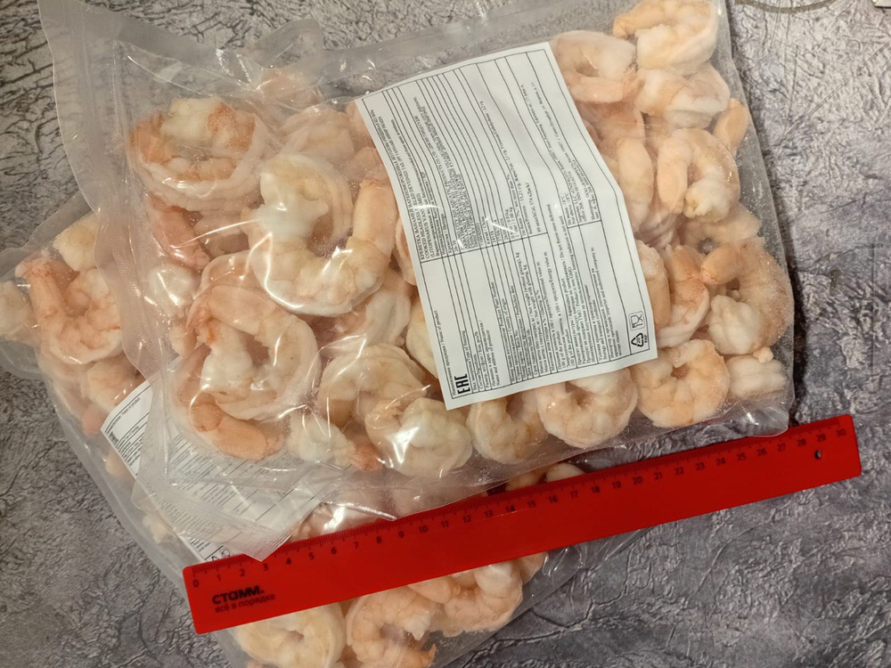 Креветка Ваннамей б/г в/м 26/30 очищ б/хвоста без пищ.тракта 1кг Вьетнам