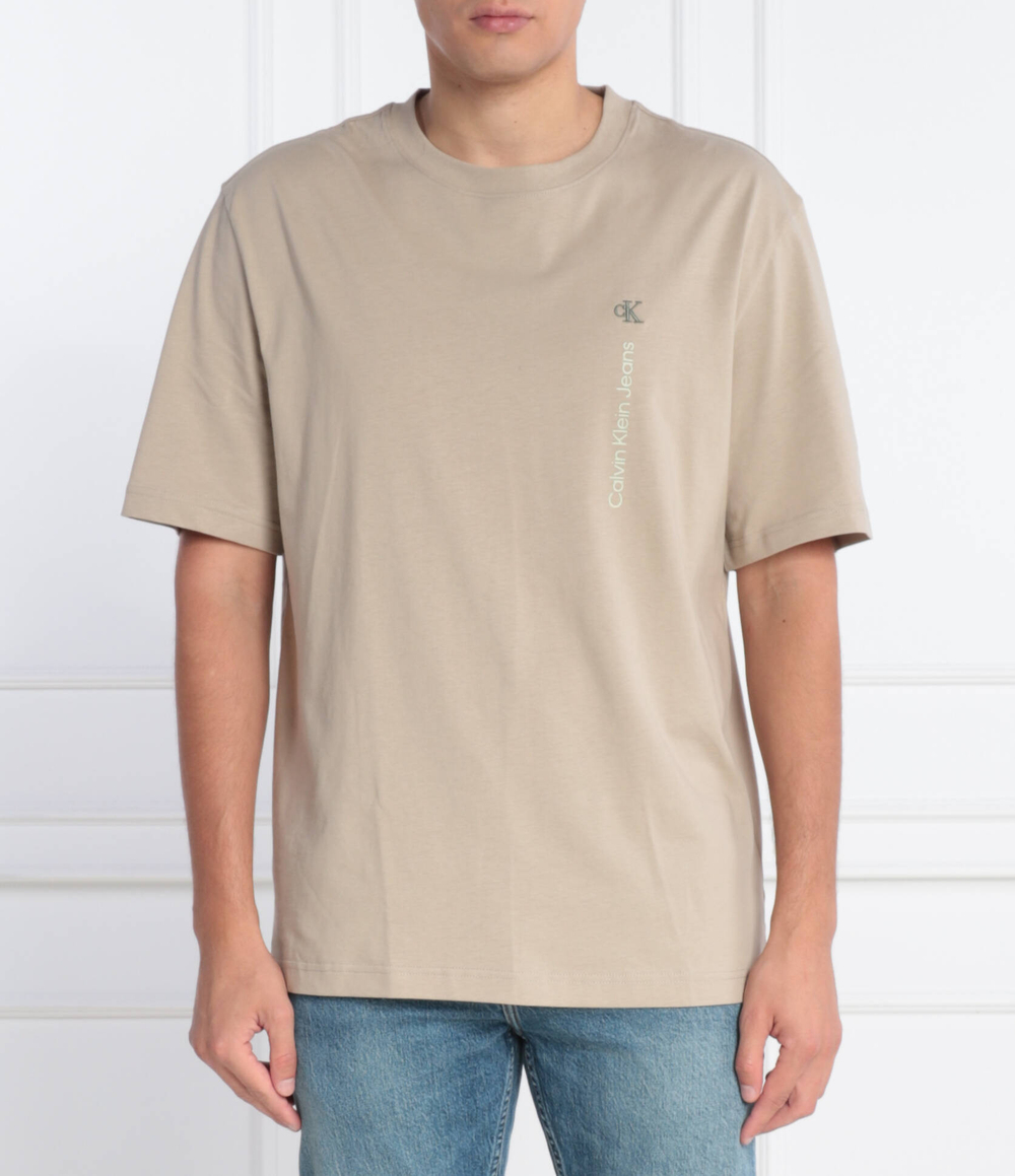 Футболка VERTICAL INSTITUTIONAL CALVIN KLEIN JEANS - бежевый(J30J323995)