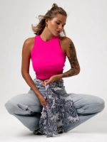 Спортивный кроп топ укороченный под пиджак