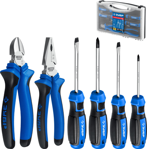 ЗУБР Профессионал-Н6 набор слесарных инструментов 6 шт