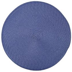 Салфетка сервировочная (плейсмат) " " (синяя) d=38см (min4) (упаковочный пакет)