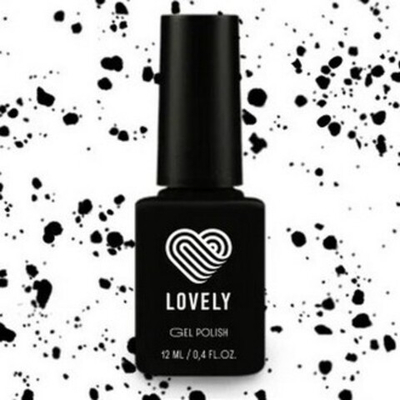 Матовый топ с черным вкраплением "Point" Lovely" 7 мл