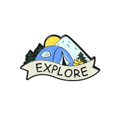 Металлический значок "Explore"