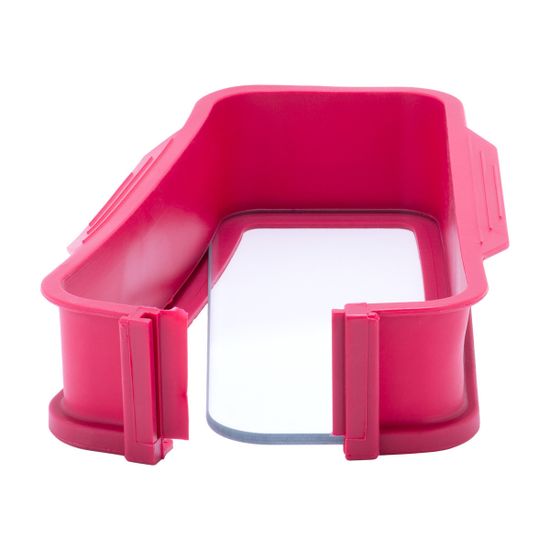 Форма силиконовая прямоугольная разъемная Kamille KM-7758 (26х11х6 см) со стеклянным дном