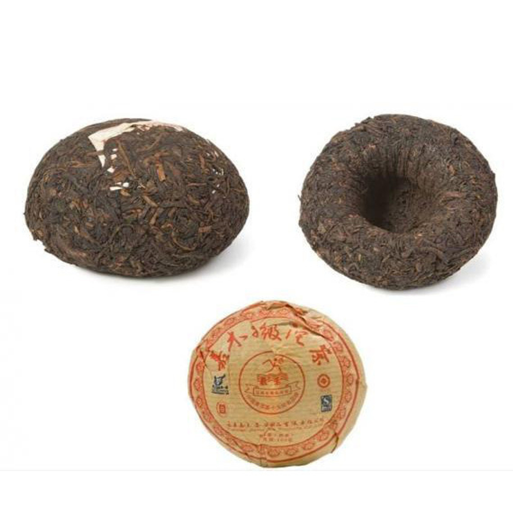 Пуэр Цзя Му Тэ Цзи Туо Ча (2011г провинция Юньнань Menghai Jiamu Tea Factory 9 лет) РЧК 100г