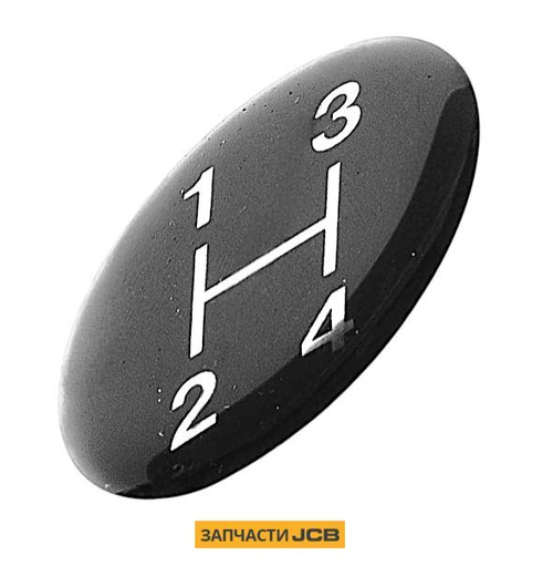 Наклейка ручки рычага JCB 334/Y3179