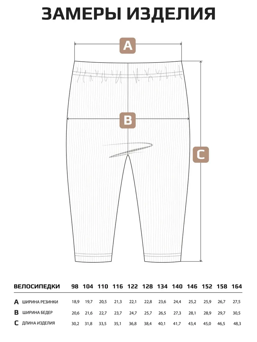 Комплект велосипедок для девочки