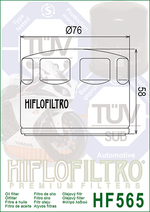 Фильтр масляный Hiflo Filtro HF565