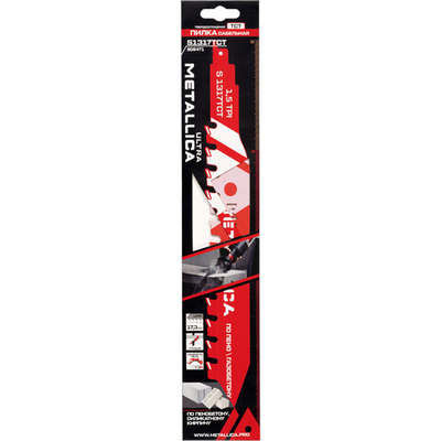 Пилка сабельная METALLICA Ultra S1317TCT 320/230мм шаг 17,3мм по газобетону 1шт   908471