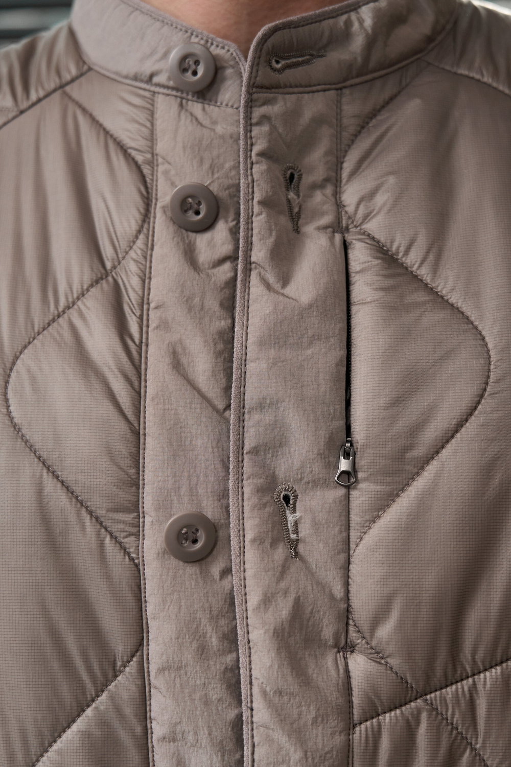 Куртка Nothomme Blue Monte Stand-Сollar Jacket "Fragrant Gray Purple"